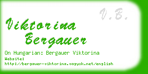 viktorina bergauer business card